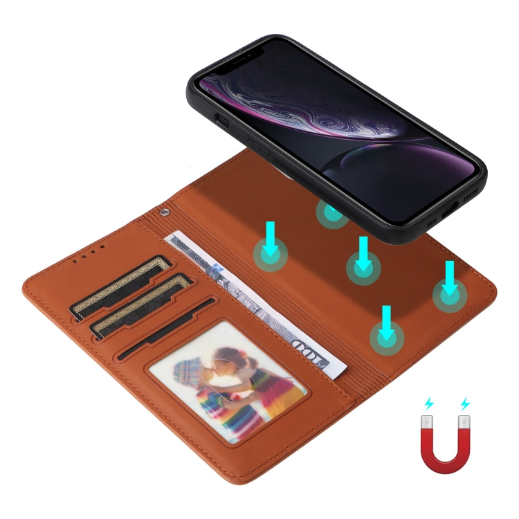 For iPhone XR BETOPNICE BN-005 2 in 1 Detachable Imitate Genuine Leather Phone Case(Brown) - More iPhone Cases by BETOPNICE | Online Shopping UK | buy2fix