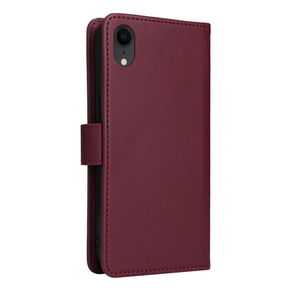 For iPhone XR BETOPNICE BN-005 2 in 1 Detachable Imitate Genuine Leather Phone Case(Wine Red) - More iPhone Cases by BETOPNICE | Online Shopping UK | buy2fix