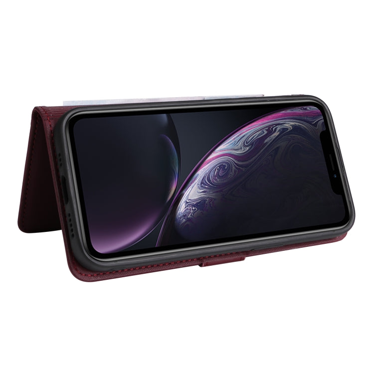 For iPhone XR BETOPNICE BN-005 2 in 1 Detachable Imitate Genuine Leather Phone Case(Wine Red) - More iPhone Cases by BETOPNICE | Online Shopping UK | buy2fix