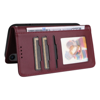 For iPhone XR BETOPNICE BN-005 2 in 1 Detachable Imitate Genuine Leather Phone Case(Wine Red) - More iPhone Cases by BETOPNICE | Online Shopping UK | buy2fix