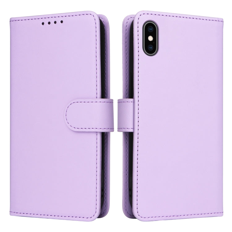 For iPhone XS Max BETOPNICE BN-005 2 in 1 Detachable Imitate Genuine Leather Phone Case(Light Purple) - More iPhone Cases by BETOPNICE | Online Shopping UK | buy2fix