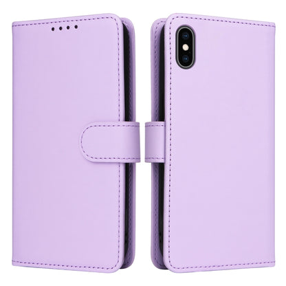For iPhone XS Max BETOPNICE BN-005 2 in 1 Detachable Imitate Genuine Leather Phone Case(Light Purple) - More iPhone Cases by BETOPNICE | Online Shopping UK | buy2fix