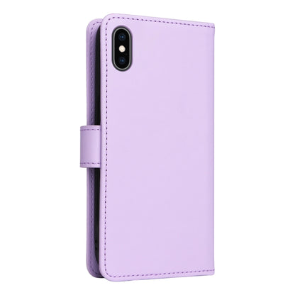 For iPhone XS Max BETOPNICE BN-005 2 in 1 Detachable Imitate Genuine Leather Phone Case(Light Purple) - More iPhone Cases by BETOPNICE | Online Shopping UK | buy2fix