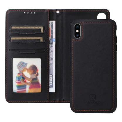 For iPhone XS Max BETOPNICE BN-005 2 in 1 Detachable Imitate Genuine Leather Phone Case(Black) - More iPhone Cases by BETOPNICE | Online Shopping UK | buy2fix