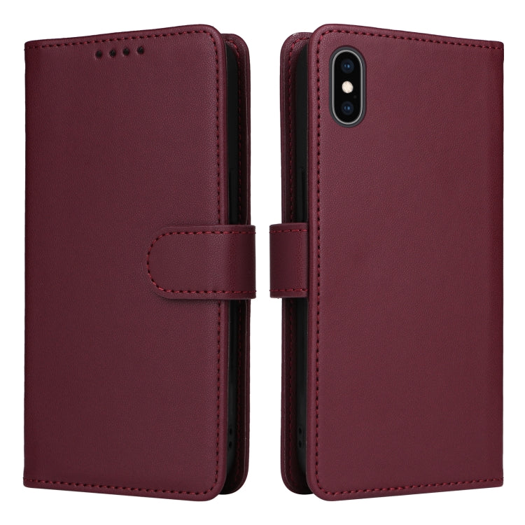 For iPhone XS Max BETOPNICE BN-005 2 in 1 Detachable Imitate Genuine Leather Phone Case(Brown) - More iPhone Cases by BETOPNICE | Online Shopping UK | buy2fix