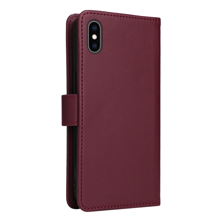 For iPhone XS Max BETOPNICE BN-005 2 in 1 Detachable Imitate Genuine Leather Phone Case(Brown) - More iPhone Cases by BETOPNICE | Online Shopping UK | buy2fix