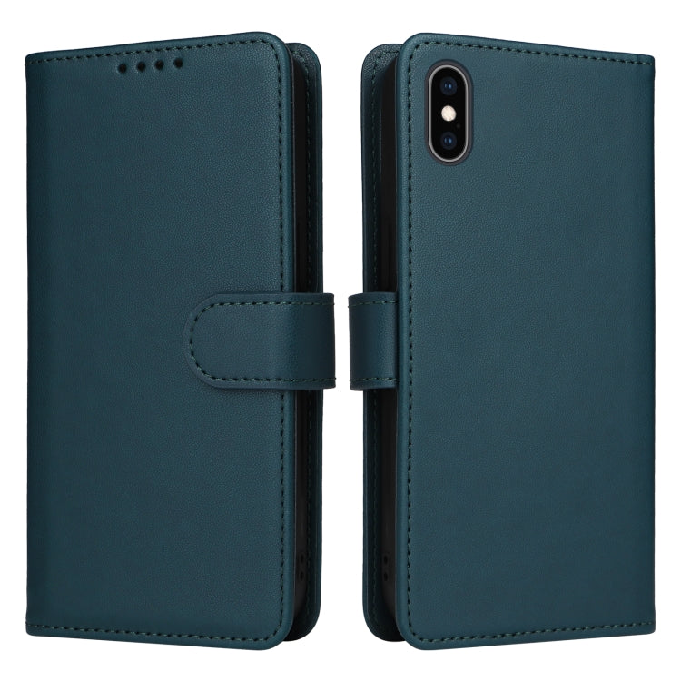 For iPhone XS Max BETOPNICE BN-005 2 in 1 Detachable Imitate Genuine Leather Phone Case(Blue) - More iPhone Cases by BETOPNICE | Online Shopping UK | buy2fix