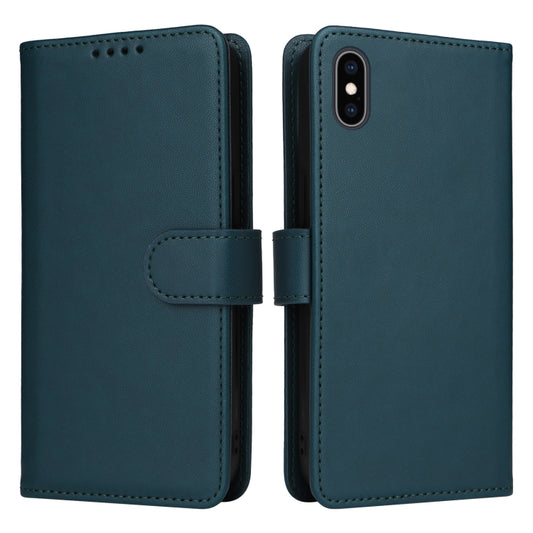 For iPhone XS Max BETOPNICE BN-005 2 in 1 Detachable Imitate Genuine Leather Phone Case(Blue) - More iPhone Cases by BETOPNICE | Online Shopping UK | buy2fix