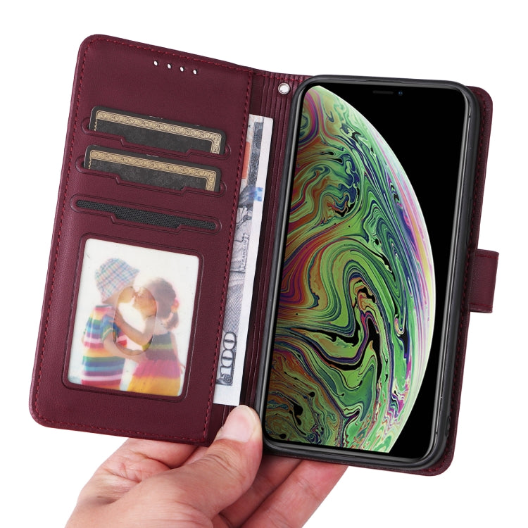 For iPhone XS Max BETOPNICE BN-005 2 in 1 Detachable Imitate Genuine Leather Phone Case(Wine Red) - More iPhone Cases by BETOPNICE | Online Shopping UK | buy2fix