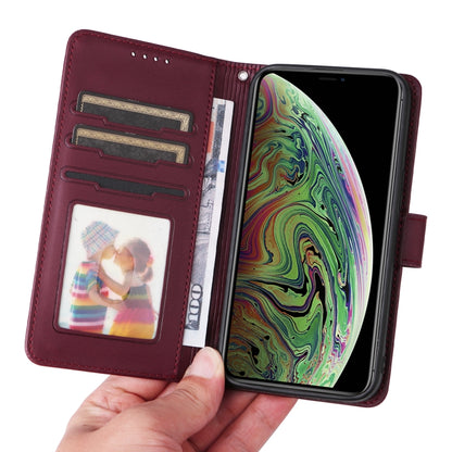For iPhone XS Max BETOPNICE BN-005 2 in 1 Detachable Imitate Genuine Leather Phone Case(Wine Red) - More iPhone Cases by BETOPNICE | Online Shopping UK | buy2fix
