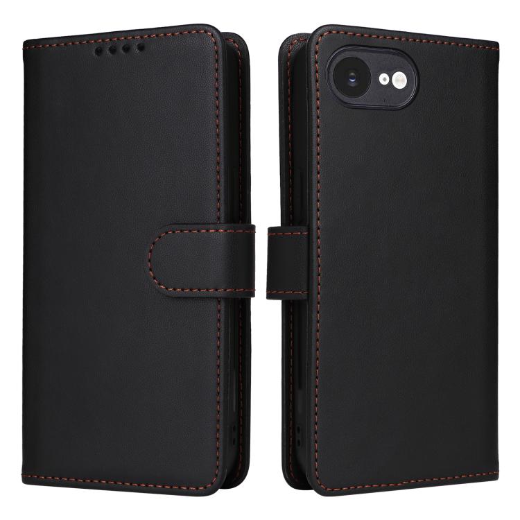 For iPhone 16e BETOPNICE BN-005 2 in 1 Detachable Imitate Genuine Leather Phone Case(Black) - iPhone 16e Cases by BETOPNICE | Online Shopping UK | buy2fix