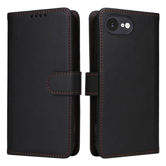 For iPhone 16e BETOPNICE BN-005 2 in 1 Detachable Imitate Genuine Leather Phone Case(Black) - iPhone 16e Cases by BETOPNICE | Online Shopping UK | buy2fix