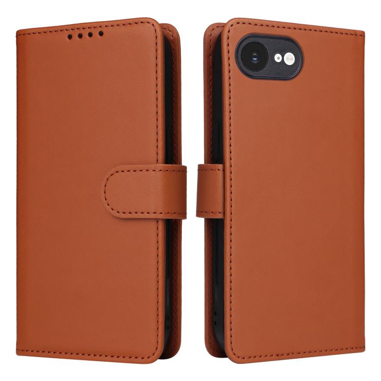 For iPhone 16e BETOPNICE BN-005 2 in 1 Detachable Imitate Genuine Leather Phone Case(Brown) - iPhone 16e Cases by BETOPNICE | Online Shopping UK | buy2fix