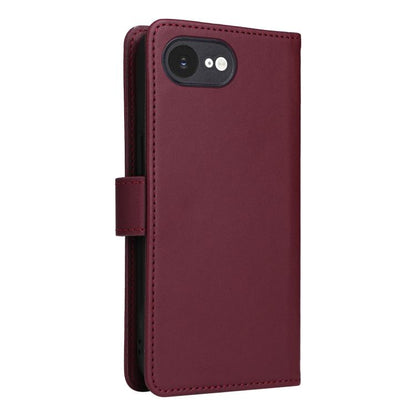 For iPhone 16e BETOPNICE BN-005 2 in 1 Detachable Imitate Genuine Leather Phone Case(Wine Red) - iPhone 16e Cases by BETOPNICE | Online Shopping UK | buy2fix