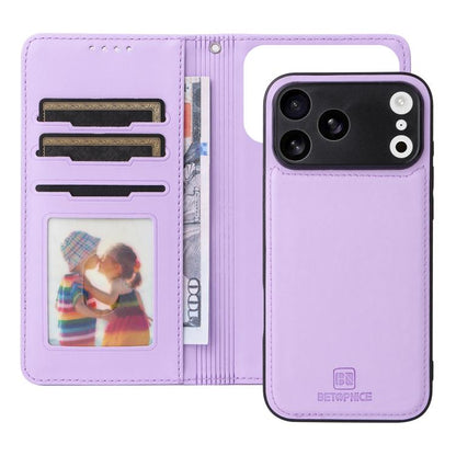 For iPhone 17 Pro Max BETOPNICE BN-005 2 in 1 Detachable Imitate Genuine Leather Phone Case(Light Purple) - iPhone 17 Pro Max Cases by BETOPNICE | Online Shopping UK | buy2fix