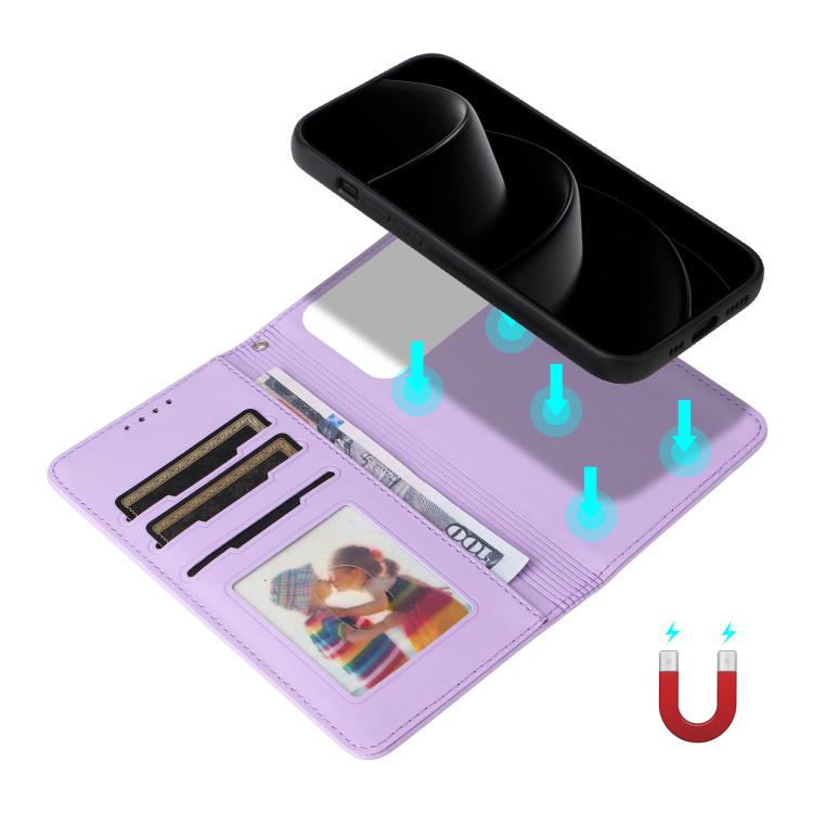 For iPhone 17 Pro Max BETOPNICE BN-005 2 in 1 Detachable Imitate Genuine Leather Phone Case(Light Purple) - iPhone 17 Pro Max Cases by BETOPNICE | Online Shopping UK | buy2fix