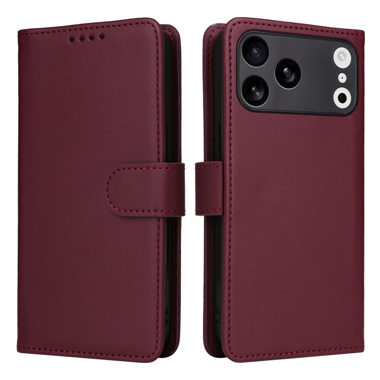 For iPhone 17 Pro Max BETOPNICE BN-005 2 in 1 Detachable Imitate Genuine Leather Phone Case(Wine Red) - iPhone 17 Pro Max Cases by BETOPNICE | Online Shopping UK | buy2fix
