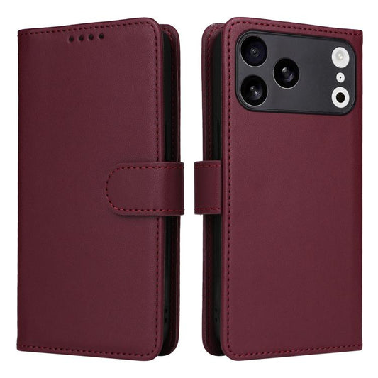 For iPhone 17 Pro Max BETOPNICE BN-005 2 in 1 Detachable Imitate Genuine Leather Phone Case(Wine Red) - iPhone 17 Pro Max Cases by BETOPNICE | Online Shopping UK | buy2fix