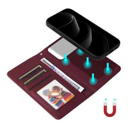For iPhone 17 Pro Max BETOPNICE BN-005 2 in 1 Detachable Imitate Genuine Leather Phone Case(Wine Red) - iPhone 17 Pro Max Cases by BETOPNICE | Online Shopping UK | buy2fix