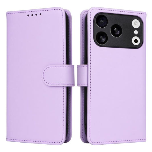 For iPhone 17 Pro BETOPNICE BN-005 2 in 1 Detachable Imitate Genuine Leather Phone Case(Light Purple) - iPhone 17 Pro Cases by BETOPNICE | Online Shopping UK | buy2fix