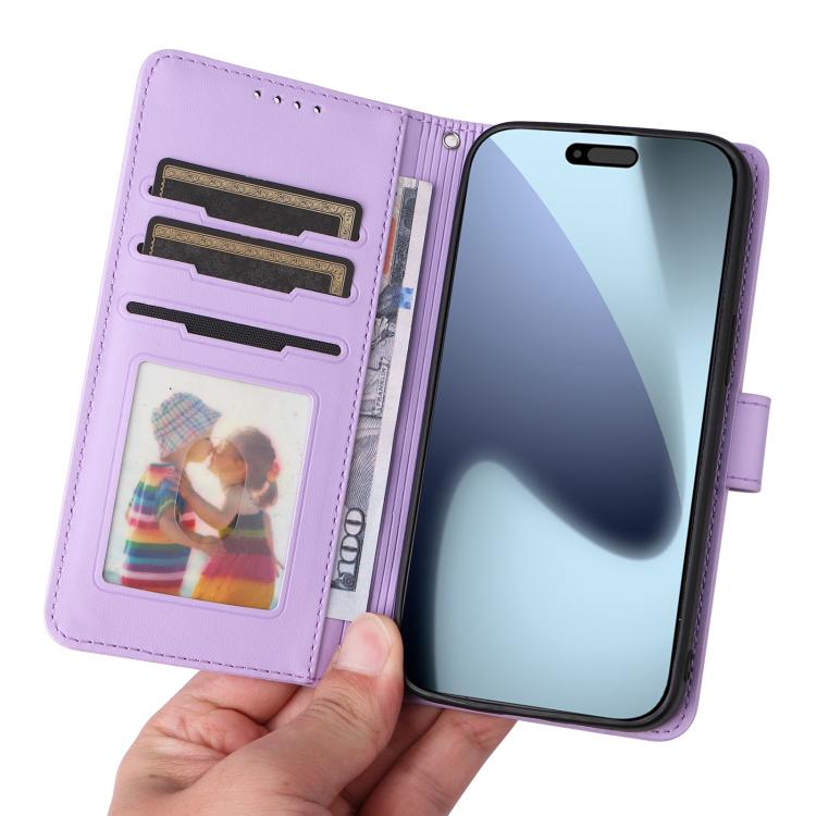 For iPhone 17 Pro BETOPNICE BN-005 2 in 1 Detachable Imitate Genuine Leather Phone Case(Light Purple) - iPhone 17 Pro Cases by BETOPNICE | Online Shopping UK | buy2fix