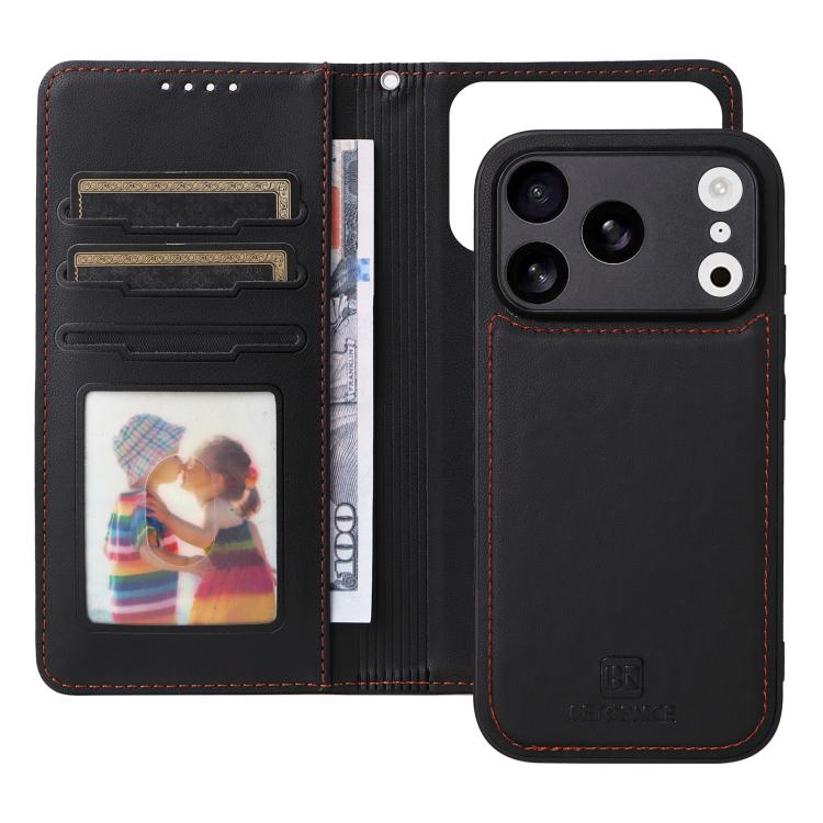 For iPhone 17 Pro BETOPNICE BN-005 2 in 1 Detachable Imitate Genuine Leather Phone Case(Black) - iPhone 17 Pro Cases by BETOPNICE | Online Shopping UK | buy2fix