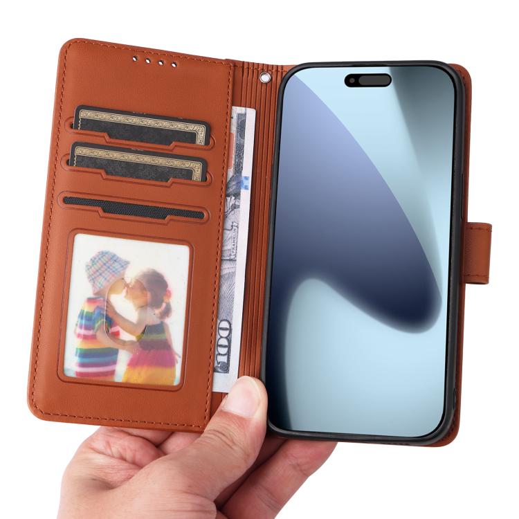 For iPhone 17 Pro BETOPNICE BN-005 2 in 1 Detachable Imitate Genuine Leather Phone Case(Brown) - iPhone 17 Pro Cases by BETOPNICE | Online Shopping UK | buy2fix