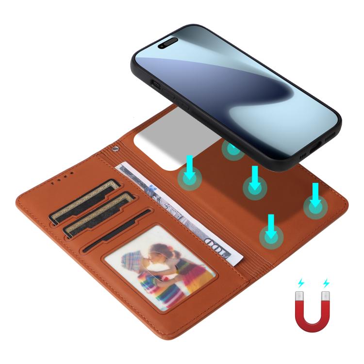 For iPhone 17 Pro BETOPNICE BN-005 2 in 1 Detachable Imitate Genuine Leather Phone Case(Brown) - iPhone 17 Pro Cases by BETOPNICE | Online Shopping UK | buy2fix