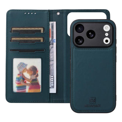 For iPhone 17 Pro BETOPNICE BN-005 2 in 1 Detachable Imitate Genuine Leather Phone Case(Blue) - iPhone 17 Pro Cases by BETOPNICE | Online Shopping UK | buy2fix
