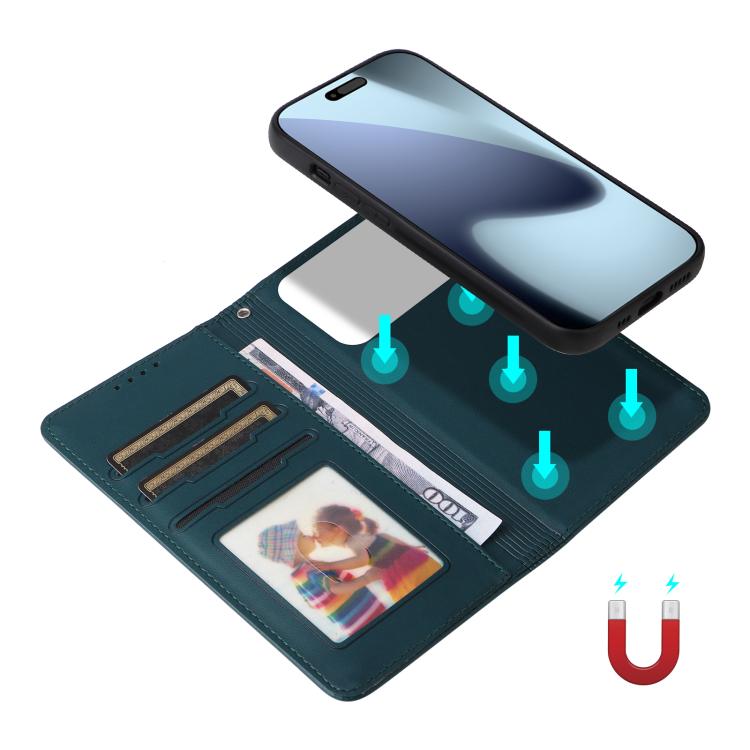 For iPhone 17 Pro BETOPNICE BN-005 2 in 1 Detachable Imitate Genuine Leather Phone Case(Blue) - iPhone 17 Pro Cases by BETOPNICE | Online Shopping UK | buy2fix