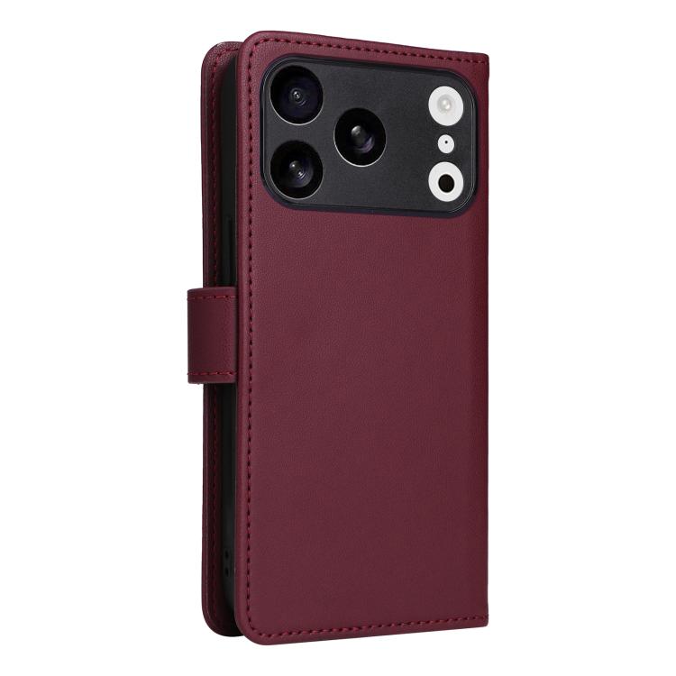 For iPhone 17 Pro BETOPNICE BN-005 2 in 1 Detachable Imitate Genuine Leather Phone Case(Wine Red) - iPhone 17 Pro Cases by BETOPNICE | Online Shopping UK | buy2fix