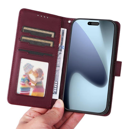 For iPhone 17 Pro BETOPNICE BN-005 2 in 1 Detachable Imitate Genuine Leather Phone Case(Wine Red) - iPhone 17 Pro Cases by BETOPNICE | Online Shopping UK | buy2fix