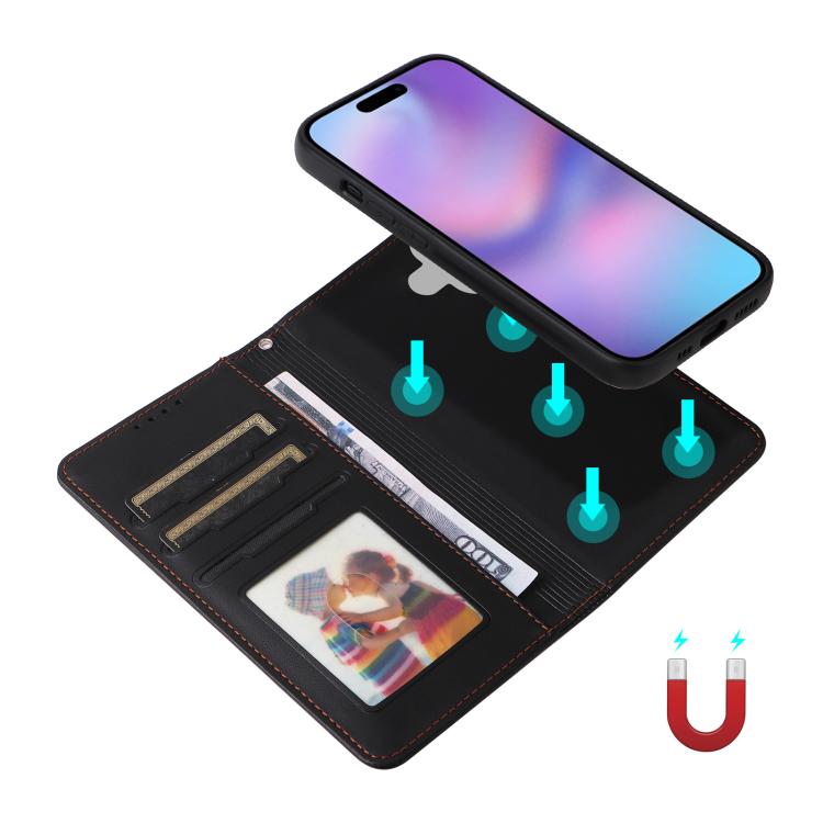 For iPhone 17 BETOPNICE BN-005 2 in 1 Detachable Imitate Genuine Leather Phone Case(Black) - iPhone 17 Cases by BETOPNICE | Online Shopping UK | buy2fix