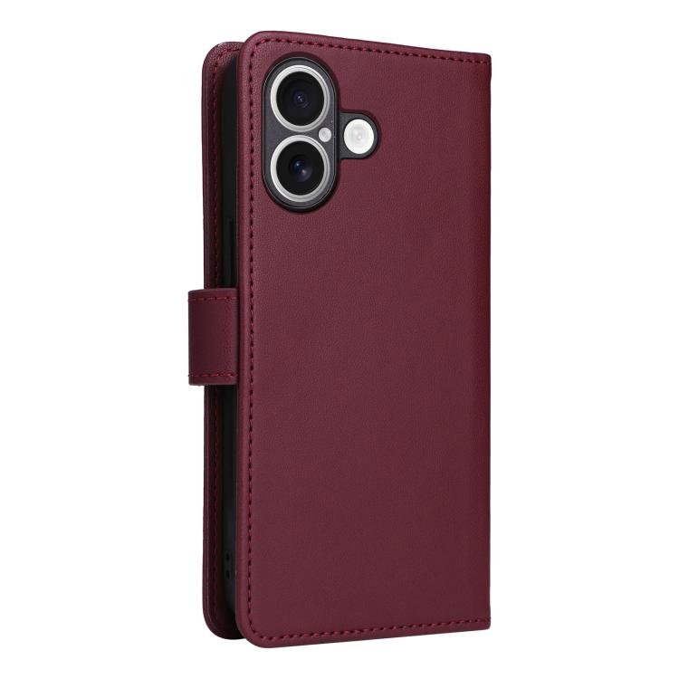 For iPhone 17 BETOPNICE BN-005 2 in 1 Detachable Imitate Genuine Leather Phone Case(Wine Red) - iPhone 17 Cases by BETOPNICE | Online Shopping UK | buy2fix