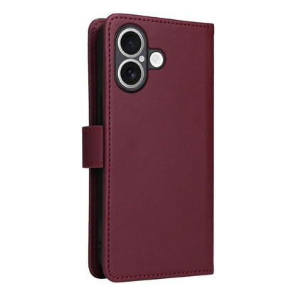 For iPhone 17 BETOPNICE BN-005 2 in 1 Detachable Imitate Genuine Leather Phone Case(Wine Red) - iPhone 17 Cases by BETOPNICE | Online Shopping UK | buy2fix