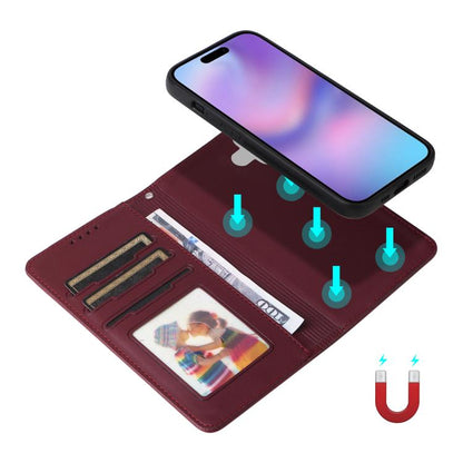 For iPhone 17 BETOPNICE BN-005 2 in 1 Detachable Imitate Genuine Leather Phone Case(Wine Red) - iPhone 17 Cases by BETOPNICE | Online Shopping UK | buy2fix