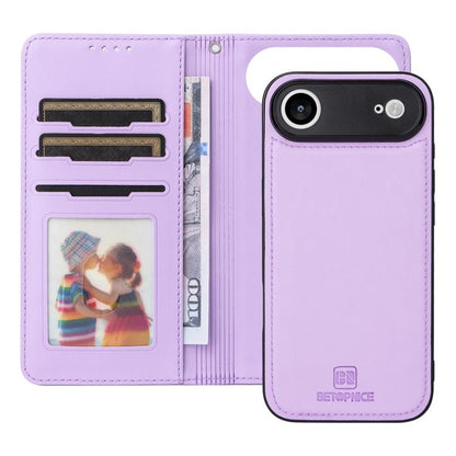 For iPhone 17 Air BETOPNICE BN-005 2 in 1 Detachable Imitate Genuine Leather Phone Case(Light Purple) - iPhone 17 Air Cases by BETOPNICE | Online Shopping UK | buy2fix