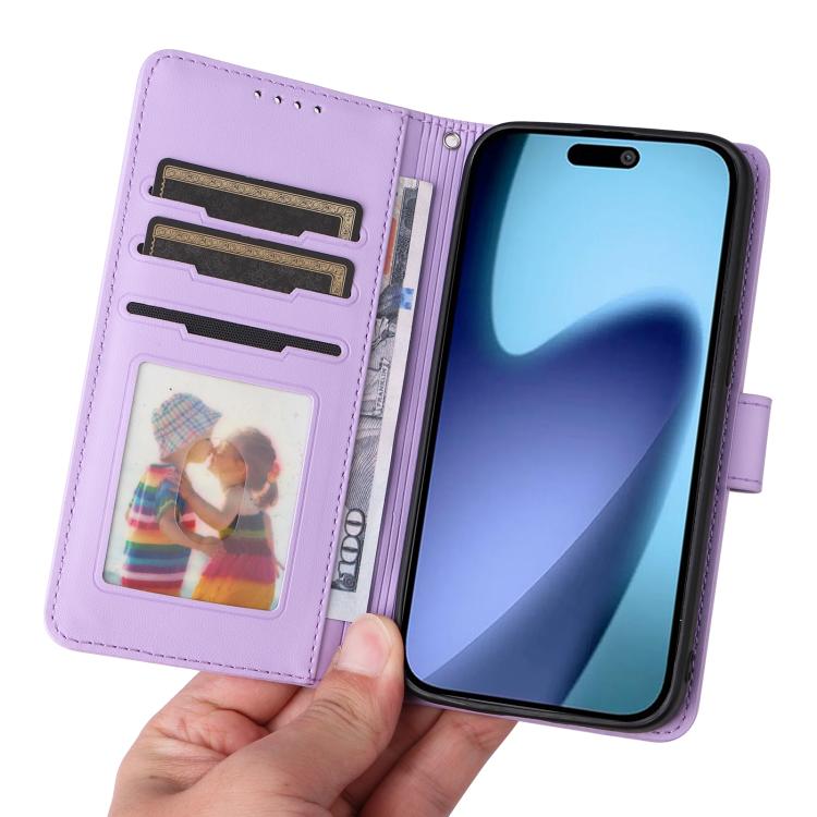 For iPhone 17 Air BETOPNICE BN-005 2 in 1 Detachable Imitate Genuine Leather Phone Case(Light Purple) - iPhone 17 Air Cases by BETOPNICE | Online Shopping UK | buy2fix