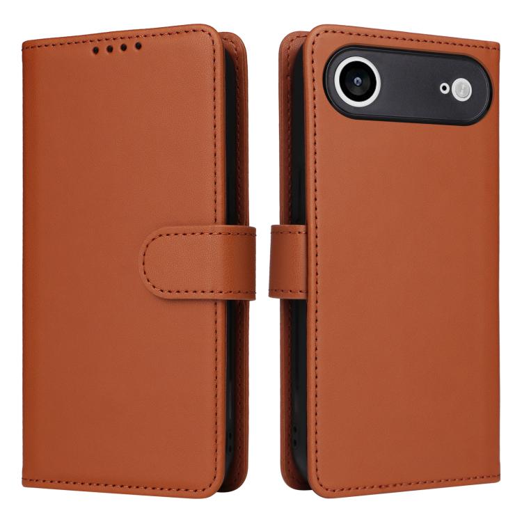 For iPhone 17 Air BETOPNICE BN-005 2 in 1 Detachable Imitate Genuine Leather Phone Case(Brown) - iPhone 17 Air Cases by BETOPNICE | Online Shopping UK | buy2fix