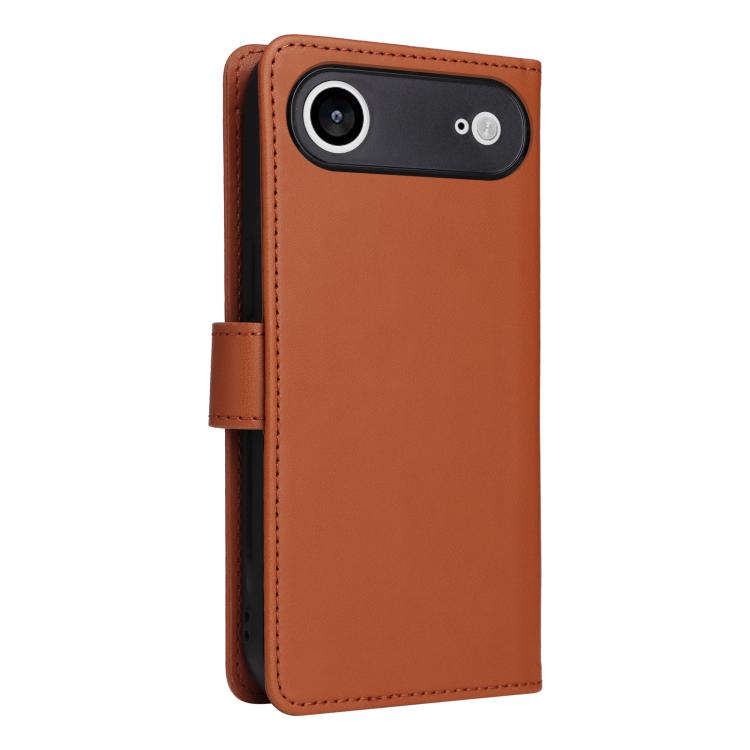 For iPhone 17 Air BETOPNICE BN-005 2 in 1 Detachable Imitate Genuine Leather Phone Case(Brown) - iPhone 17 Air Cases by BETOPNICE | Online Shopping UK | buy2fix