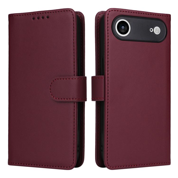 For iPhone 17 Air BETOPNICE BN-005 2 in 1 Detachable Imitate Genuine Leather Phone Case(Wine Red) - iPhone 17 Air Cases by BETOPNICE | Online Shopping UK | buy2fix