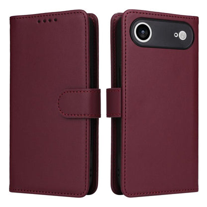 For iPhone 17 Air BETOPNICE BN-005 2 in 1 Detachable Imitate Genuine Leather Phone Case(Wine Red) - iPhone 17 Air Cases by BETOPNICE | Online Shopping UK | buy2fix
