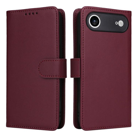 For iPhone 17 Air BETOPNICE BN-005 2 in 1 Detachable Imitate Genuine Leather Phone Case(Wine Red) - iPhone 17 Air Cases by BETOPNICE | Online Shopping UK | buy2fix
