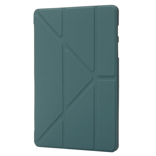 For Samsung Galaxy Tab S10+ / S9+ Deformation Silicone Leather Tablet Case(Dark Green) by buy2fix