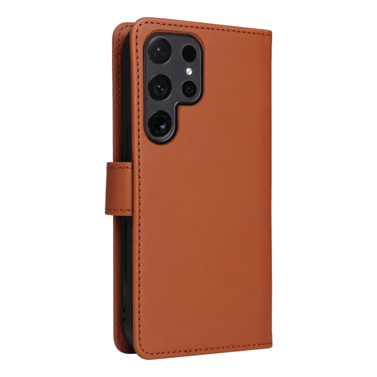 For Samsung Galaxy S24 Ultra 5G BETOPNICE BN-005 2 in 1 Detachable Imitate Genuine Leather Phone Case(Brown) - Galaxy S24 Ultra 5G Cases by BETOPNICE | Online Shopping UK | buy2fix