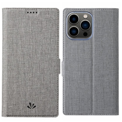 For iPhone 15 Pro Max ViLi K Series Dual-side Buckle Magsafe Leather Phone Case(Grey) - iPhone 15 Pro Max Cases by ViLi | Online Shopping UK | buy2fix