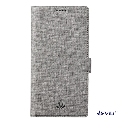 For iPhone 15 Pro Max ViLi K Series Dual-side Buckle Magsafe Leather Phone Case(Grey) - iPhone 15 Pro Max Cases by ViLi | Online Shopping UK | buy2fix