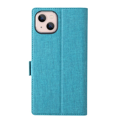 For iPhone 15 Plus ViLi K Series Dual-side Buckle Magsafe Leather Phone Case(Blue) - iPhone 15 Plus Cases by ViLi | Online Shopping UK | buy2fix