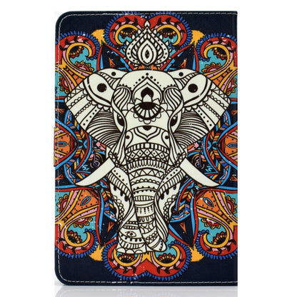 For 7 inch Universal Colored Drawing Pattern Horizontal Flip PU Leather Case with Holder & Card Slots(Colorful Elephant) - 7 inch by buy2fix | Online Shopping UK | buy2fix
