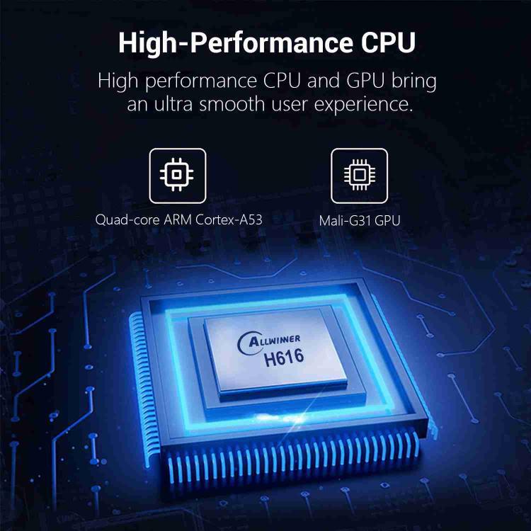 TX98 Pro 4K Ultra HD Android 14.0 Smart TV Box with Remote Control, 4GB+64GB, Allwinner H616 Quad-Core(UK Plug) by buy2fix